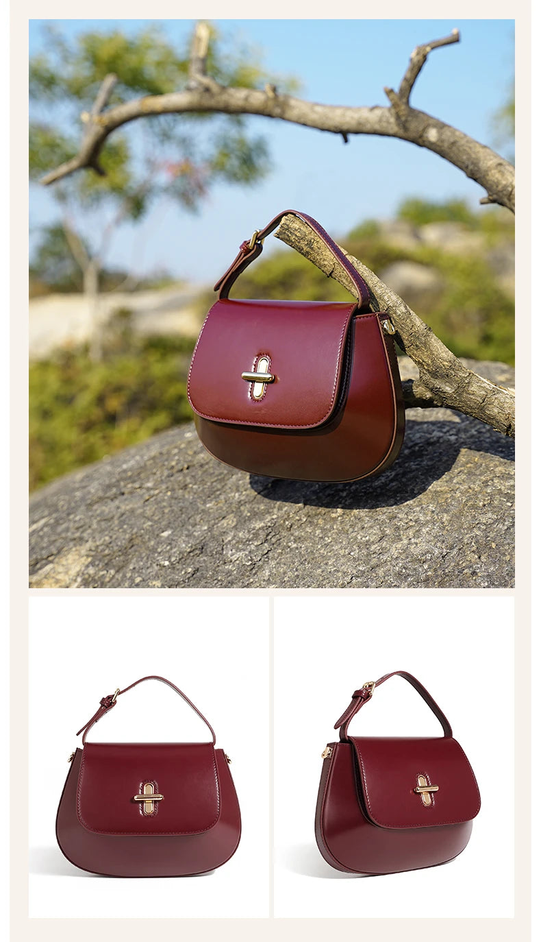 Bolsa Hobo em Couro Legítimo – Estilo Crossbody 2025