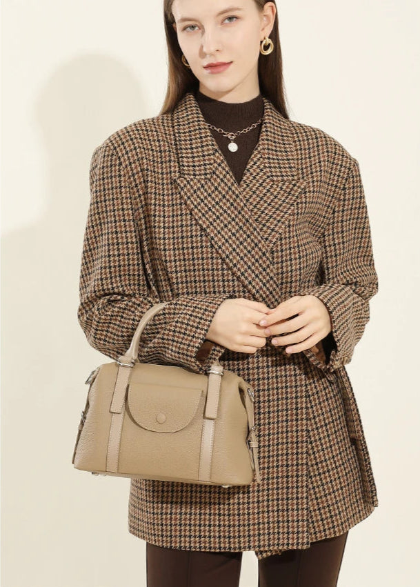  Bolsa Tote em Couro Legítimo Brionne – Ombro e Transversal