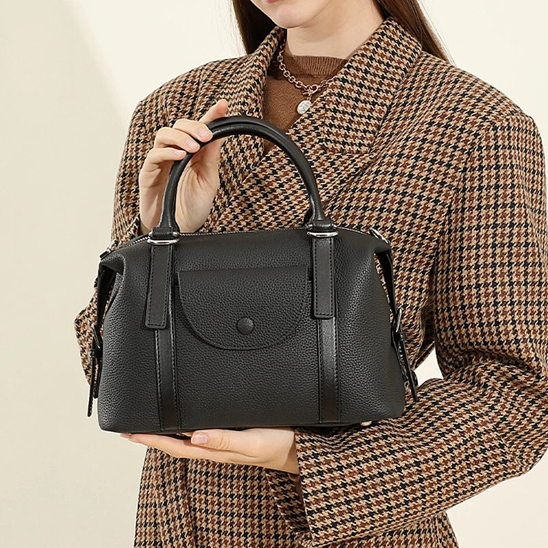 Bolsa Tote em Couro Legítimo Brionne – Ombro e Transversal