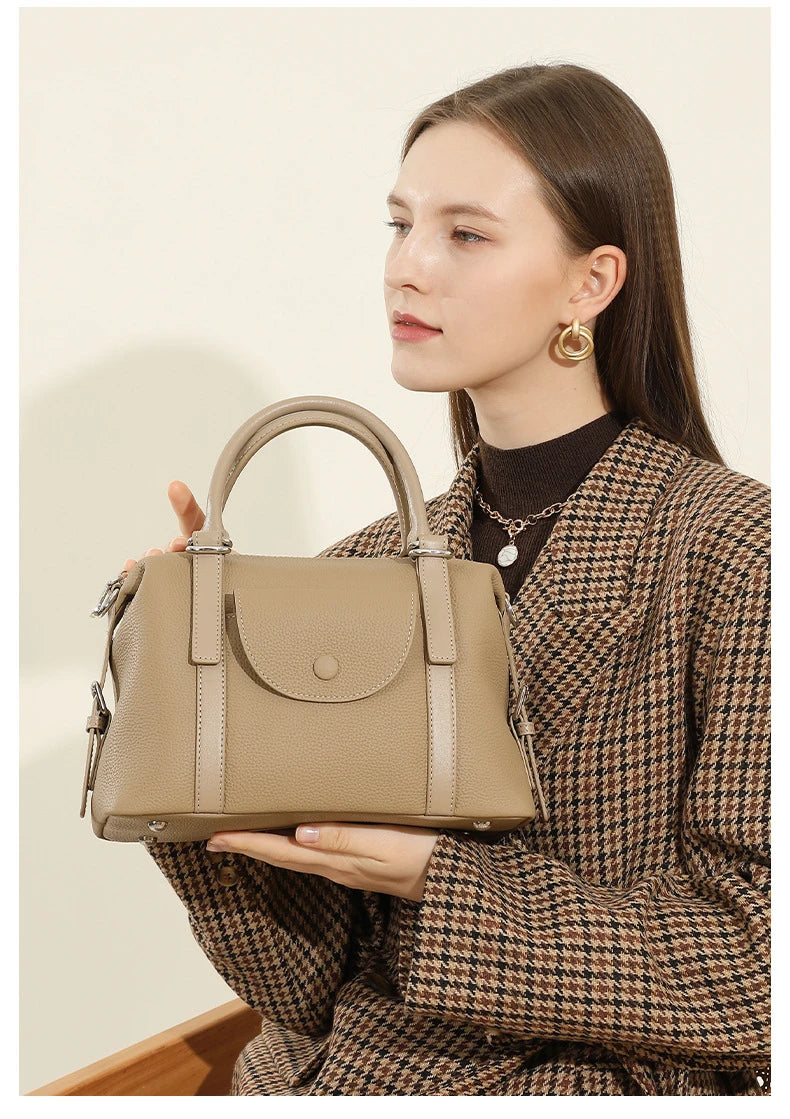 Bolsa Tote em Couro Legítimo Brionne – Ombro e Transversal