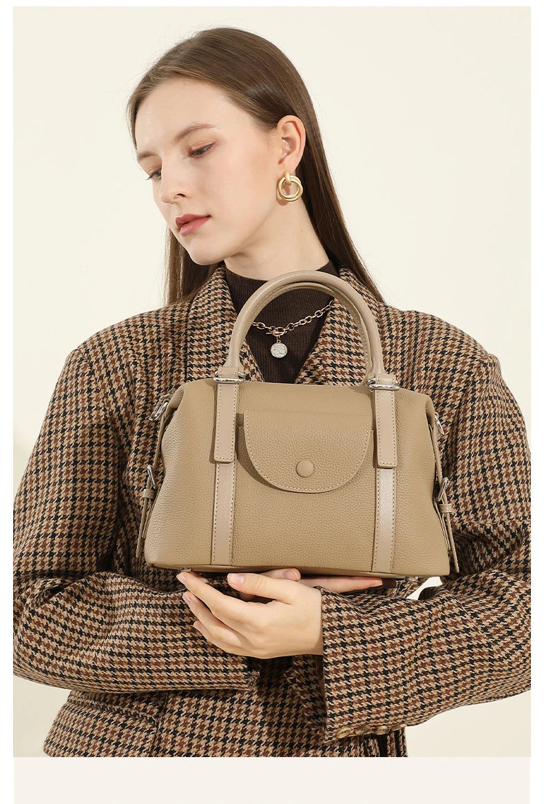 Bolsa Tote em Couro Legítimo Brionne – Ombro e Transversal