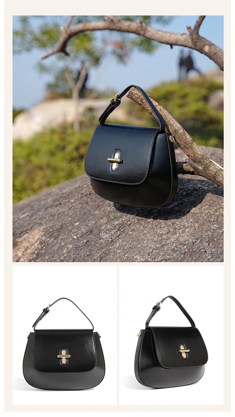 Bolsa Hobo em Couro Legítimo – Estilo Crossbody 2025