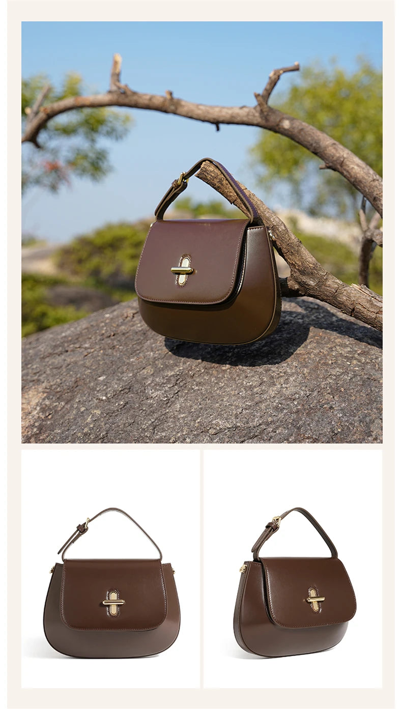 Bolsa Hobo em Couro Legítimo – Estilo Crossbody 2025