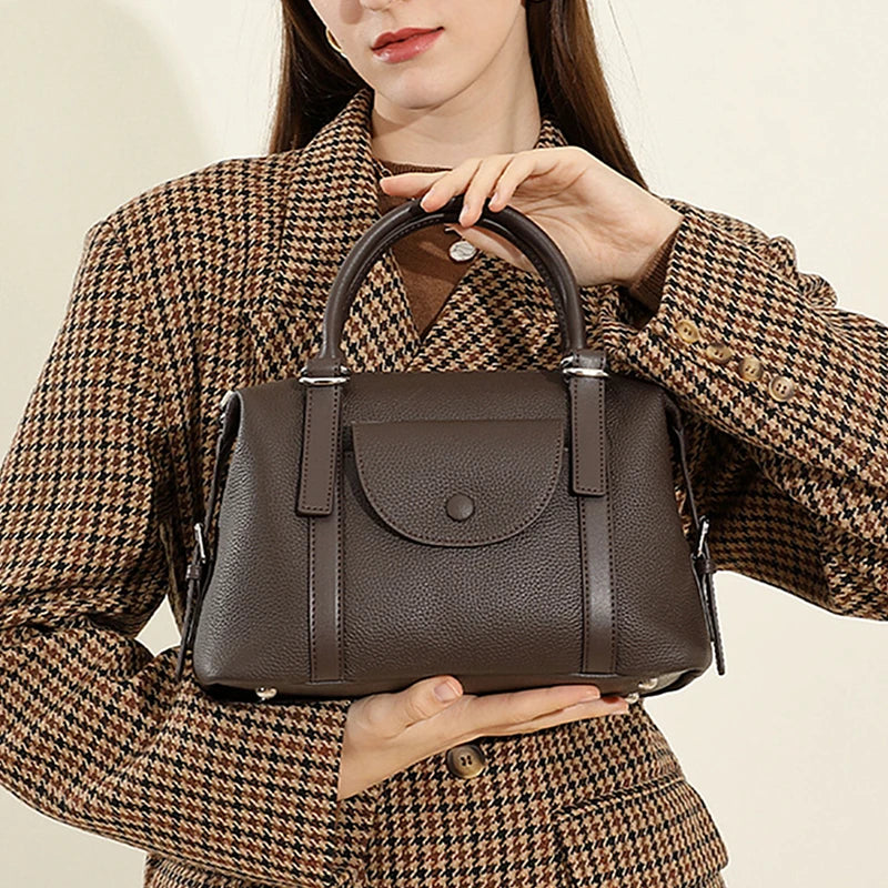 Bolsa Tote em Couro Legítimo Brionne – Ombro e Transversal