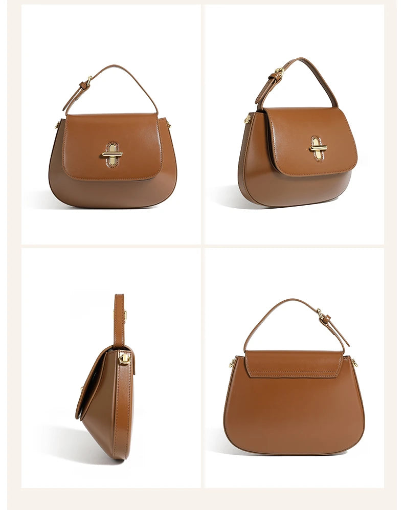 Bolsa Hobo em Couro Legítimo – Estilo Crossbody 2025