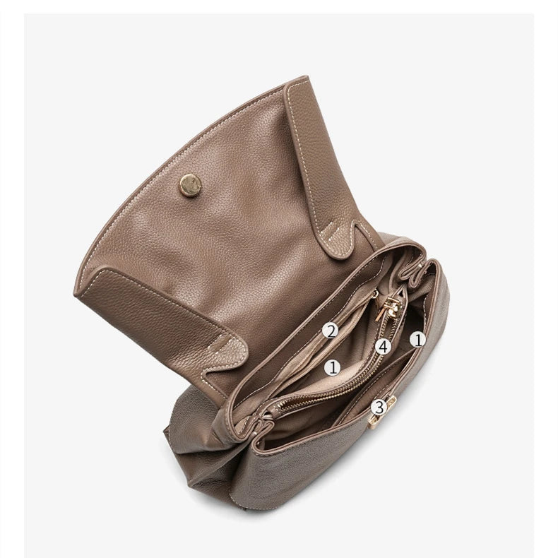 Bolsa Brionne Ely em Couro Legítimo 