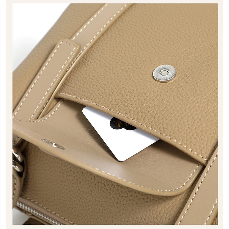 Bolsa Tote em Couro Legítimo Brionne – Ombro e Transversal