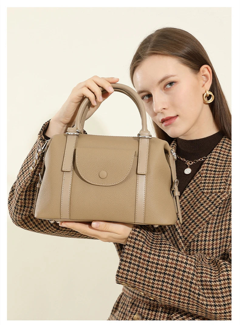 Bolsa Tote em Couro Legítimo Brionne – Ombro e Transversal