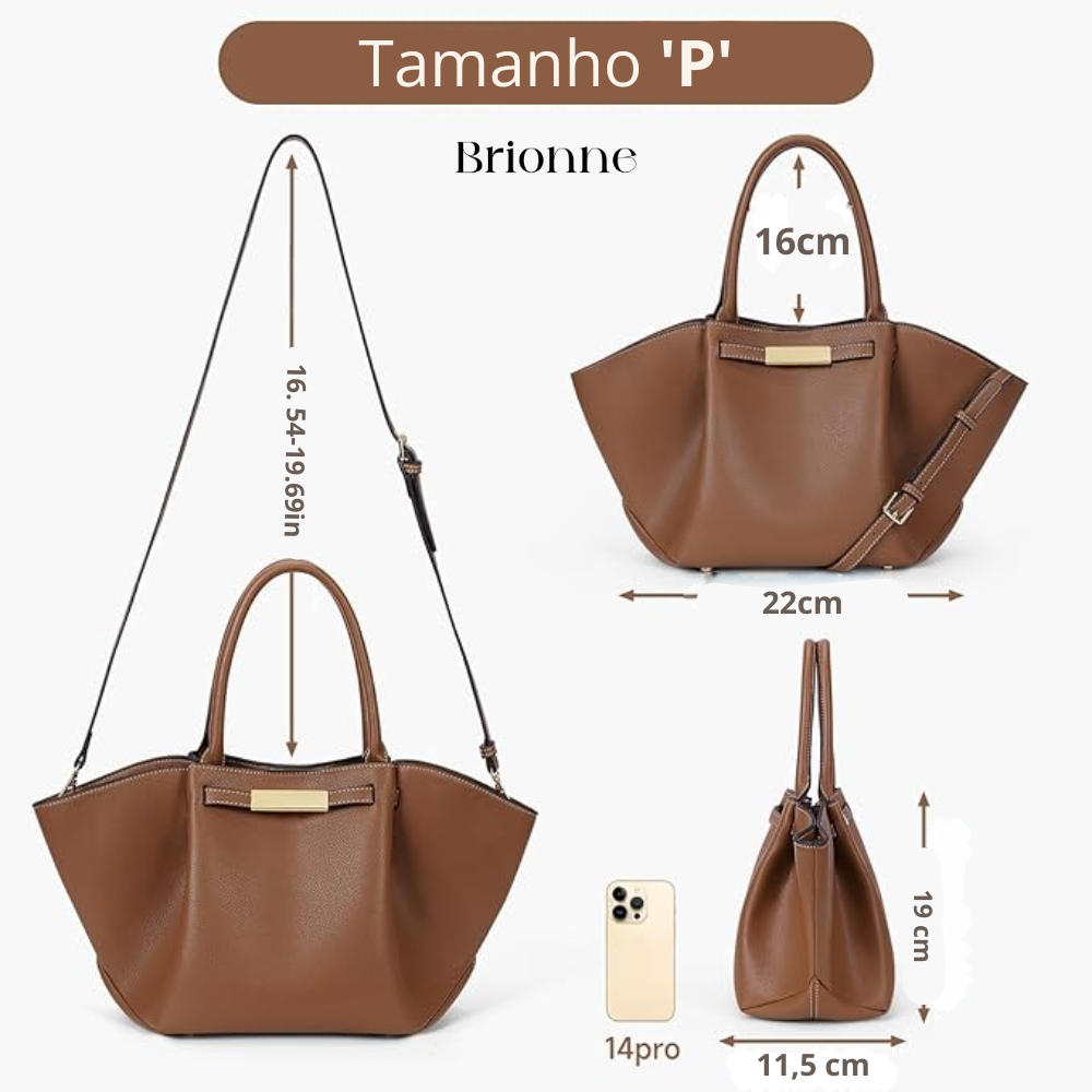 Bolsa Feminina de Couro 'Brionne' Allure JW
